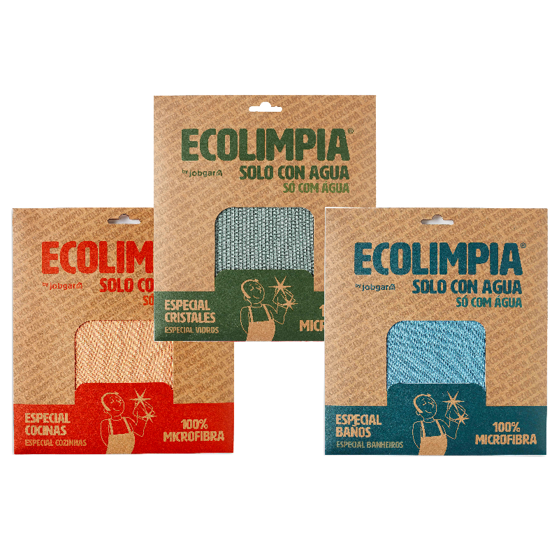 Pack 3 Bayetas ECOLIMPIA surtidas